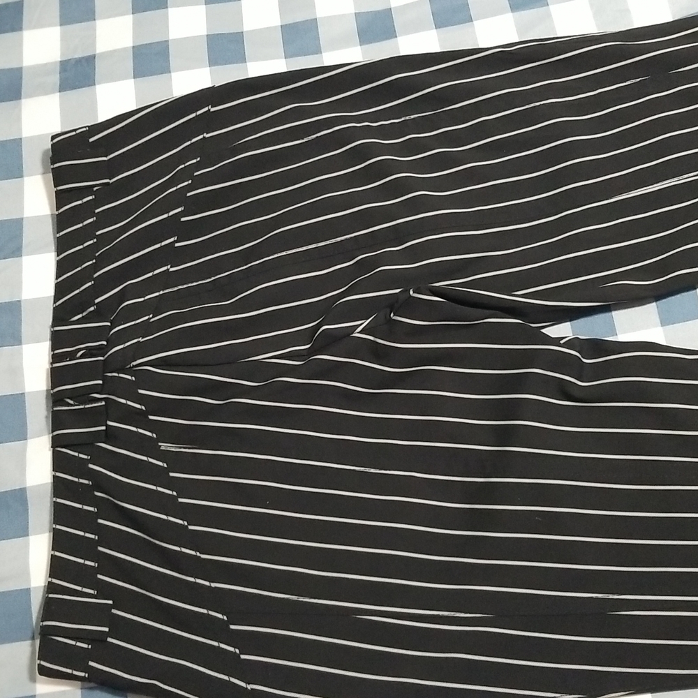POLECI MADE IN USA BLACK AND WHITE STRIPE PANTS - Picture 15 of 16